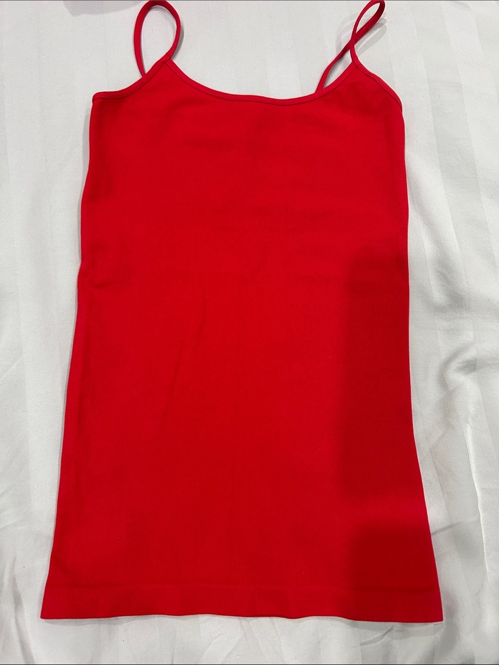 New Girls Red Malibu Sugar Spaghetti Strap Tank Top 7-10 One Size